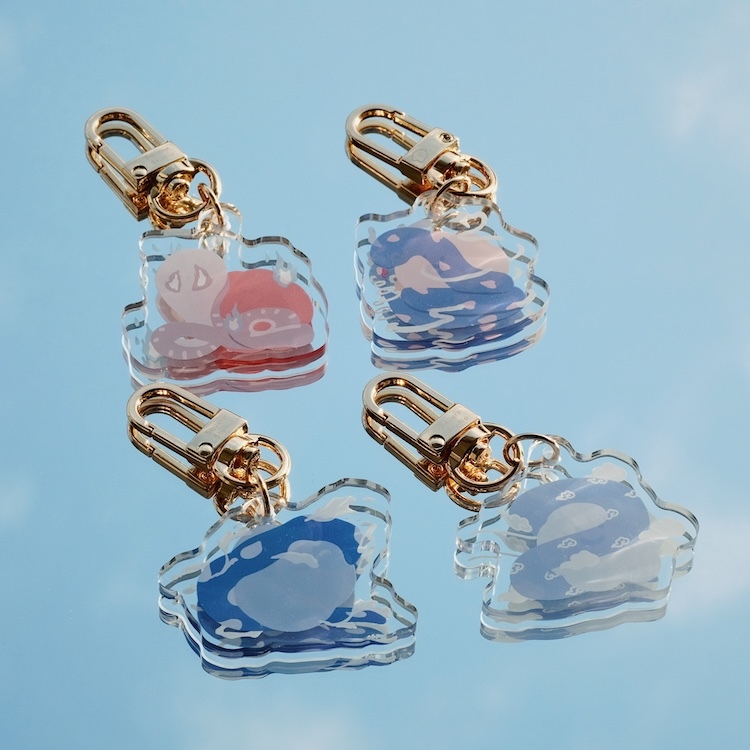 蛇年限定 壓克力金屬掛飾 喜怒哀樂 喜寶 怒君 小哀 樂樂 御守 鑰匙圈