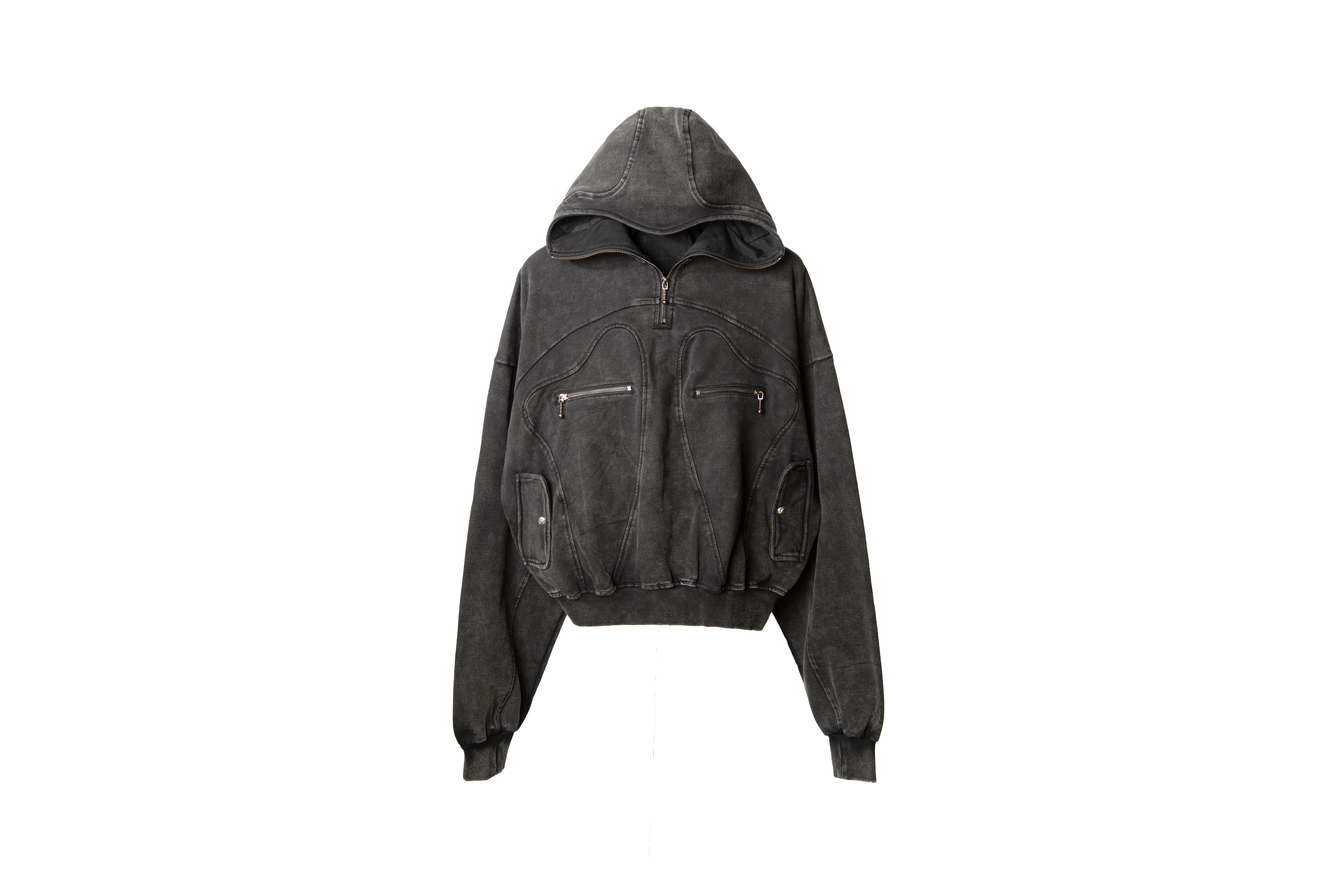 REMIX "Masked Zipper Hoodie" (Black)