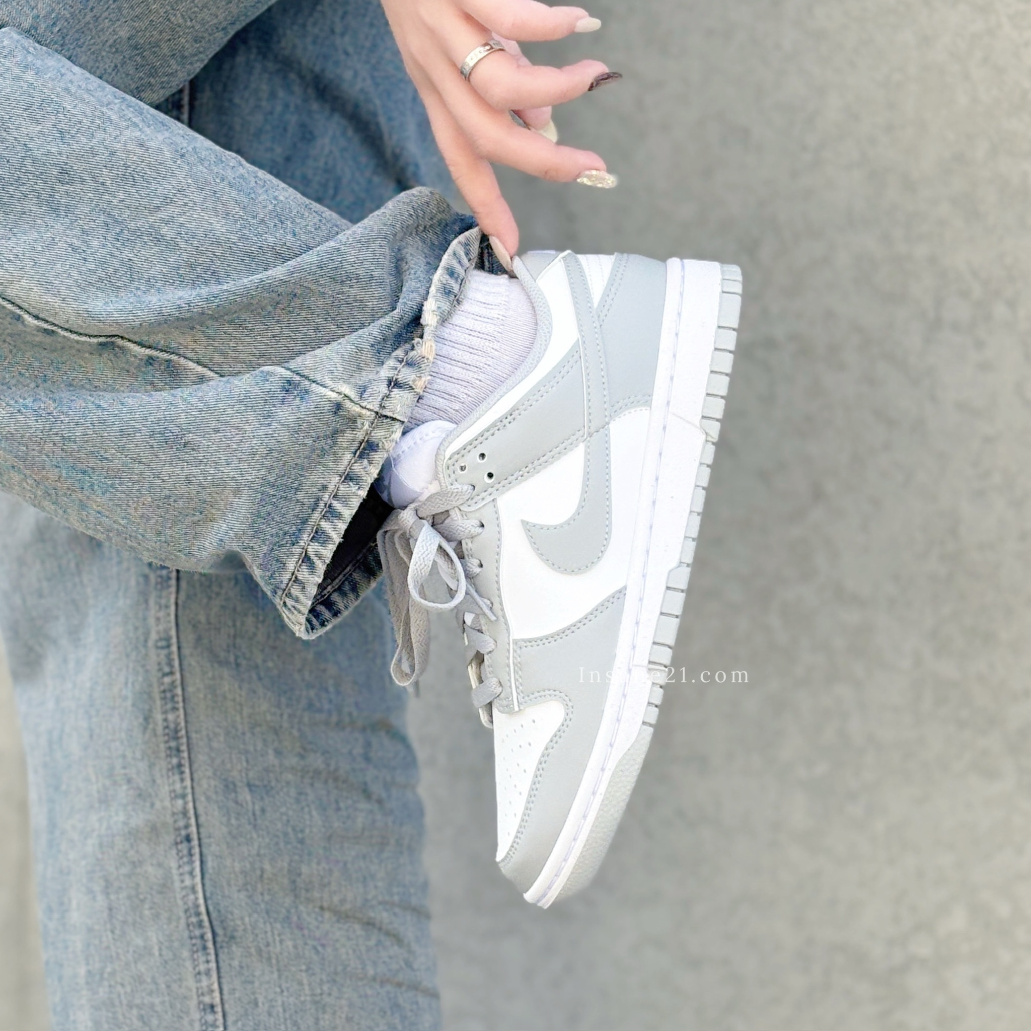 NIKE DUNK LOW NEXT NATURE 環保材質 灰白 休閒鞋 女鞋 DD1873-113