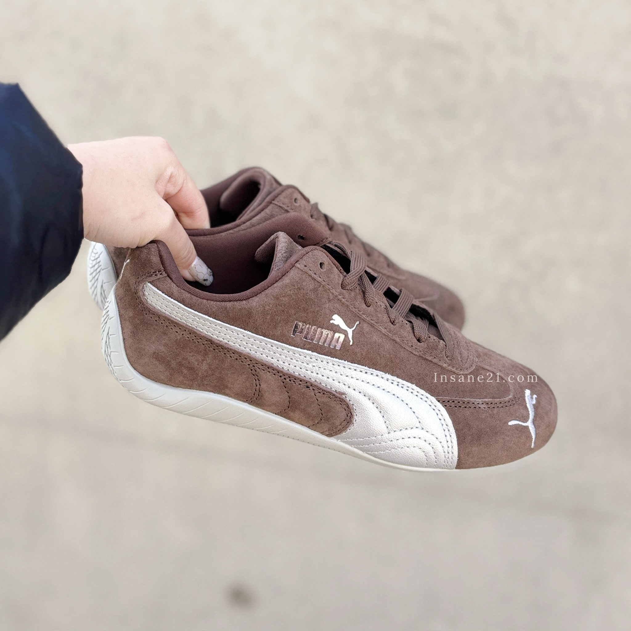 PUMA SPEEDCAT 咖啡 銀邊 賽車鞋 女鞋 休閒 403548-01