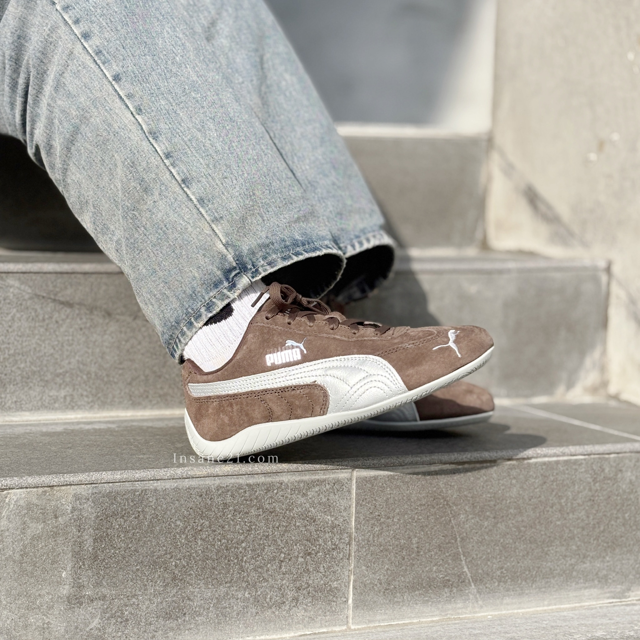 PUMA SPEEDCAT 咖啡 銀邊 賽車鞋 女鞋 休閒 403548-01