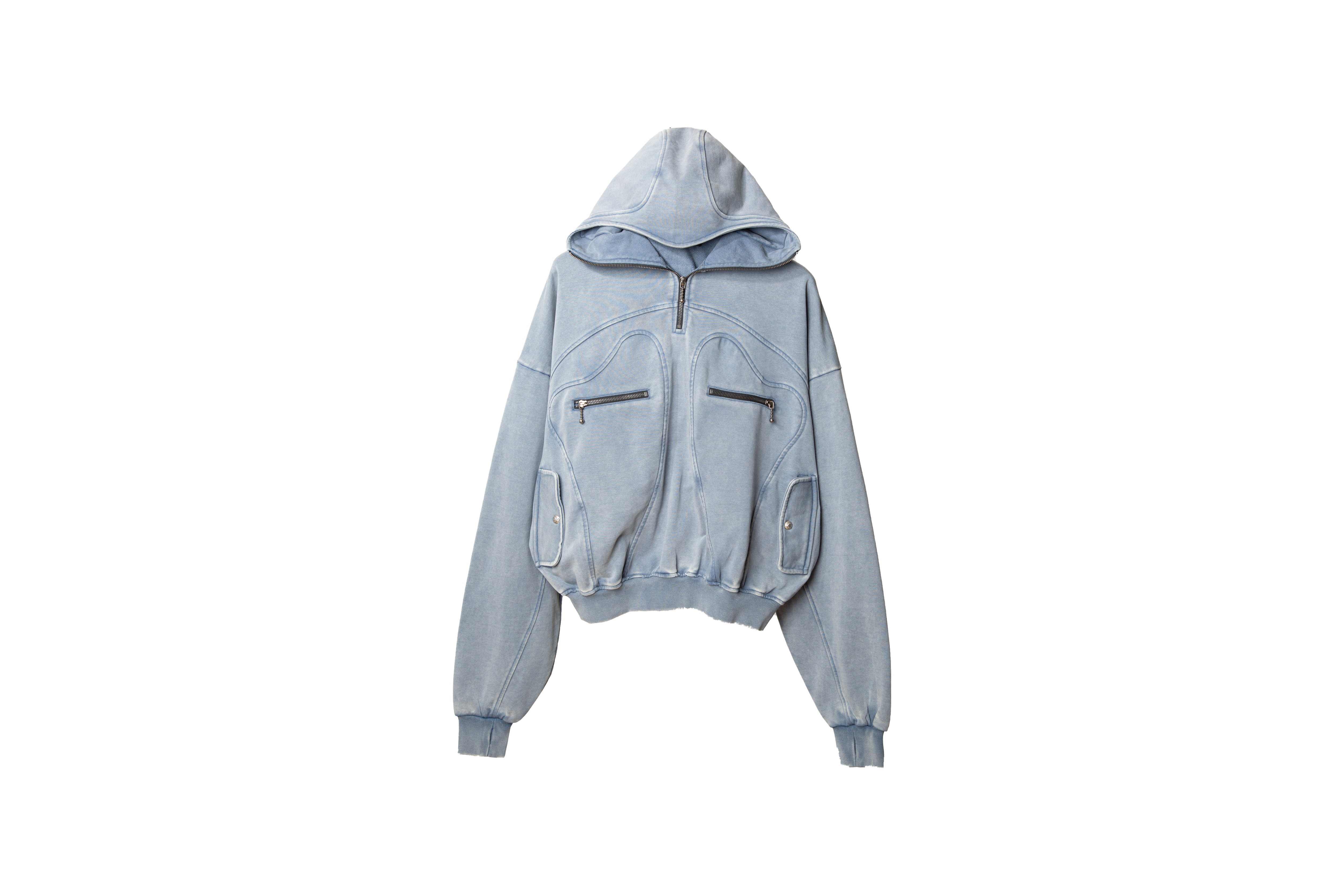REMIX "Masked Zipper Hoodie" (Blue)