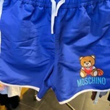 [S] MOSCHINO BASSKETBALL TEDDY BEAR SHORTS,BLUE, HUL016LKA0540457 (SM891)
