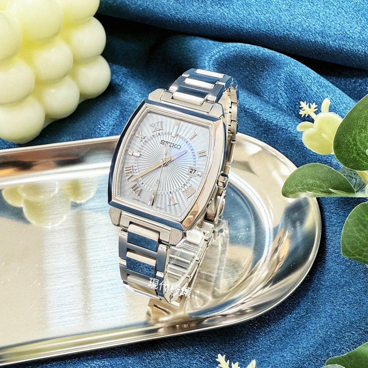 【SEIKO 精工】 LUKIA 太陽能酒桶型電波女錶1B32-0AV0S 27.4mm 現代鐘錶