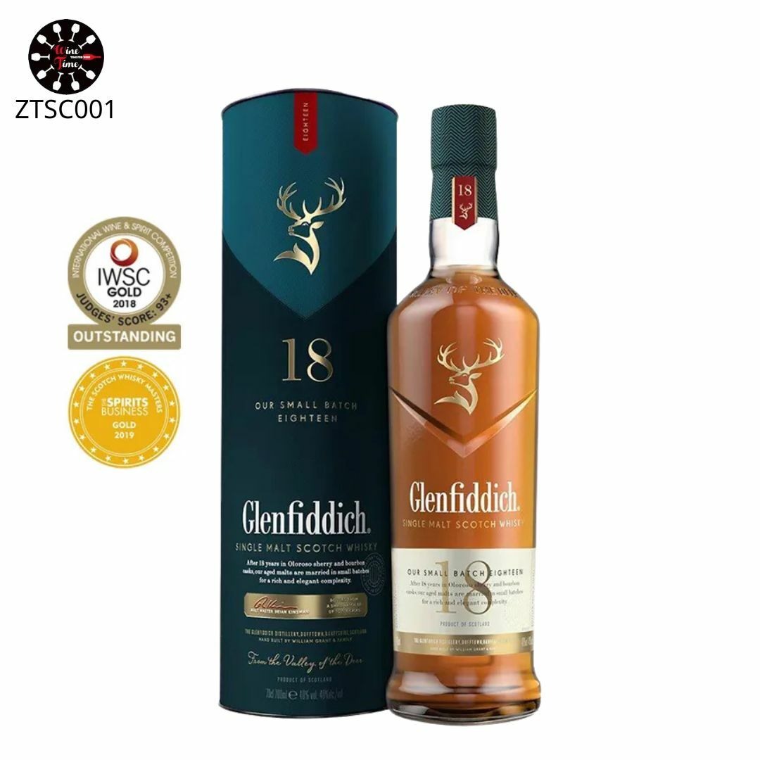 Glenfiddich 18 Years Old Single Malt Whisky 格蘭菲迪18年單一純麥威士忌