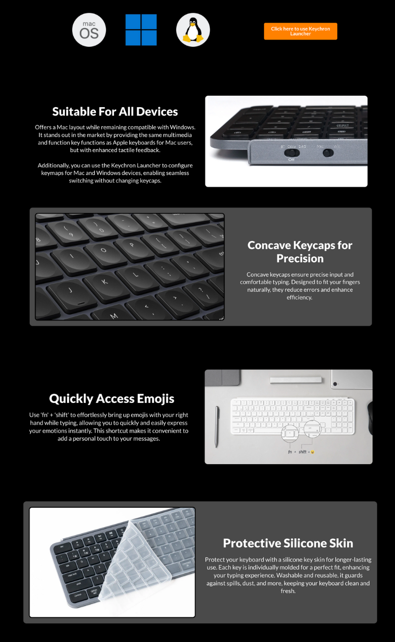 keychron 鑰匙級B6 Pro Ultra-Slim無線鍵盤