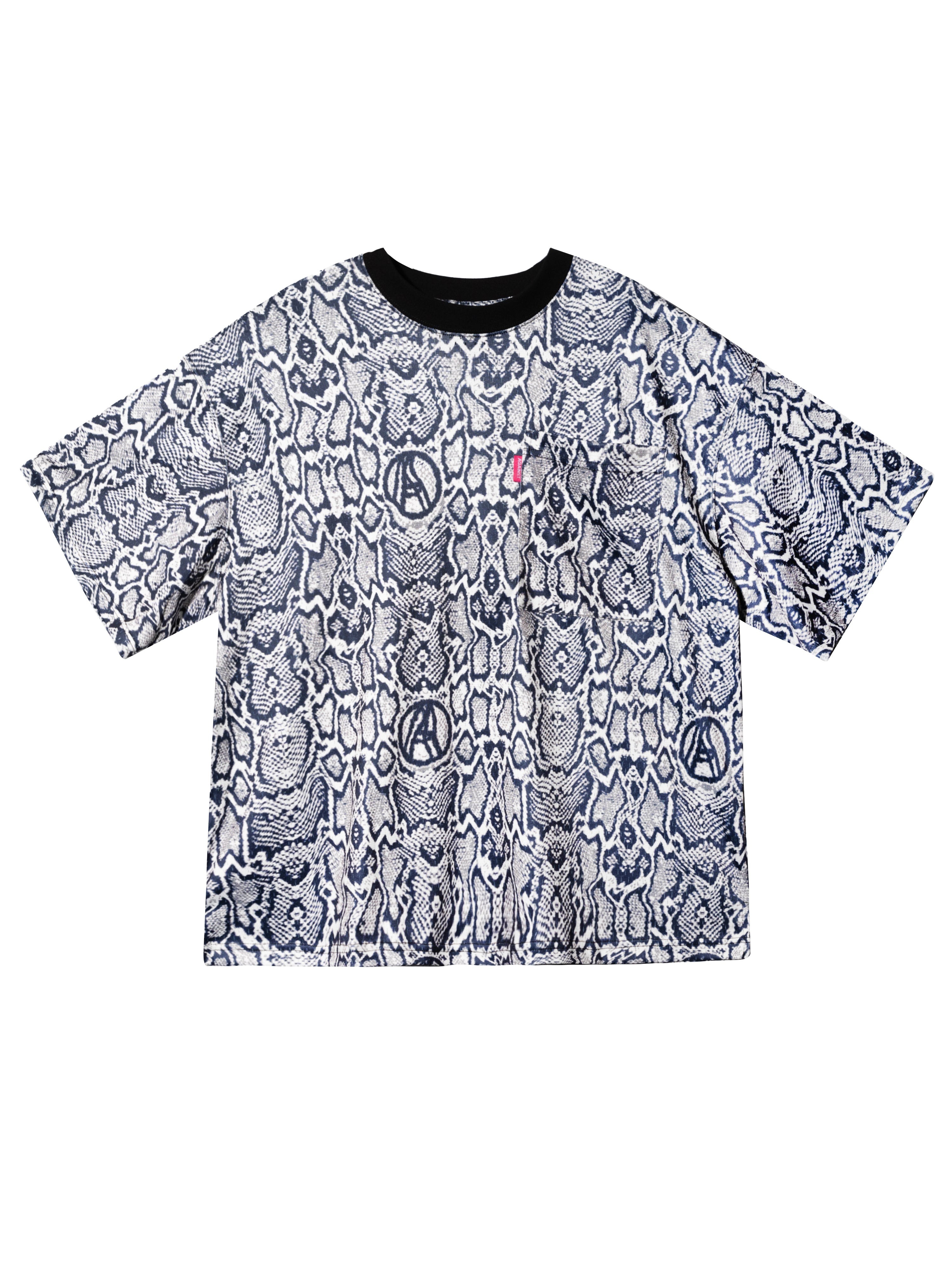 AGAINST Snake Skin Mesh Tee
