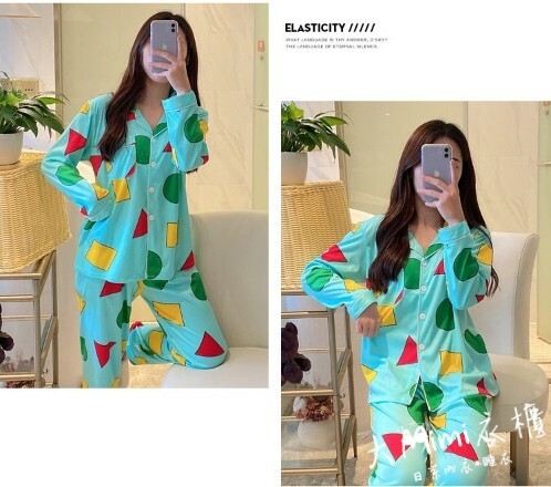 蠟筆小新的睡衣-綠色