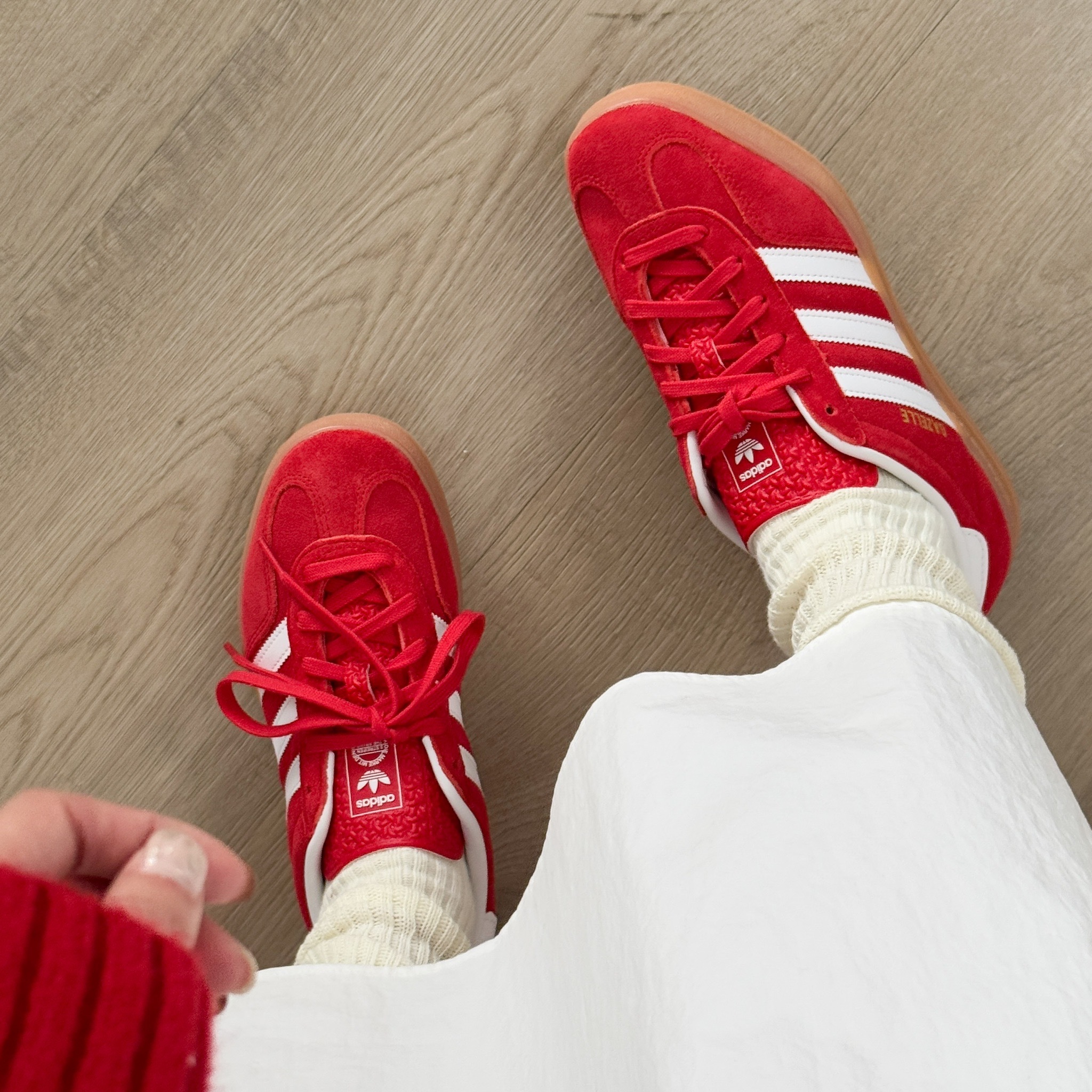 adidas Originals Gazelle Indoor JL2063 正紅色麂皮膠底