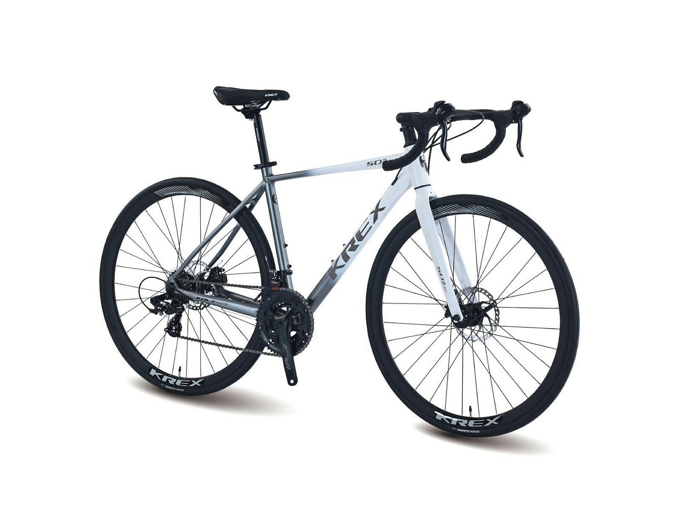 KREX SUPERME SD2 鋁合金車架 碟煞公路車 shimano 14段變速 白/灰