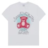 [S] ADLV BLUR SKETCH BEAR SHORT SLEEVE T-SHIRT,WHITE, 24FW-TP-SS-AW-BSS-WHT (SAV373)