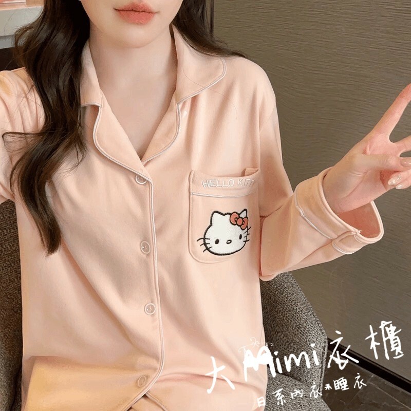 kitty刷毛德絨居家服