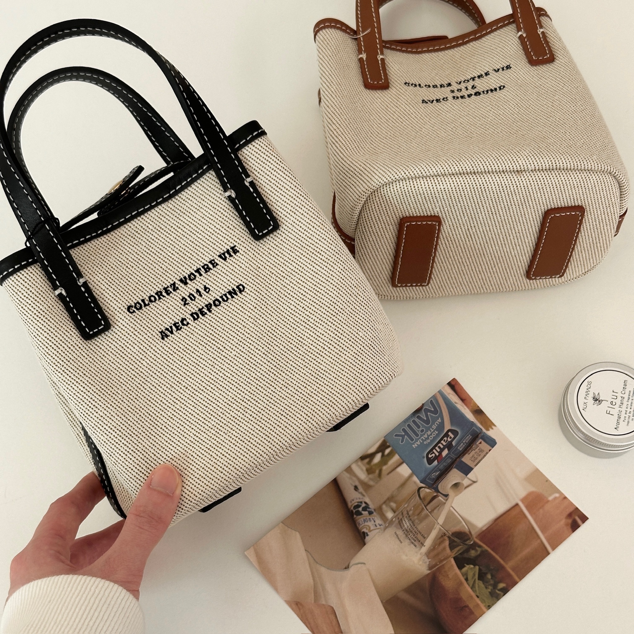 #現貨供應  Depound dear bag  手提/斜挎 托特包 棕色 黑色