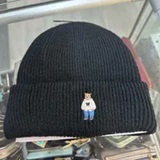 [S] WHO.A.U STEVE ESSENTIAL BEANIE,BLACK, WHHME4901A-BLACK [FINAL SALE] (SWAU479)