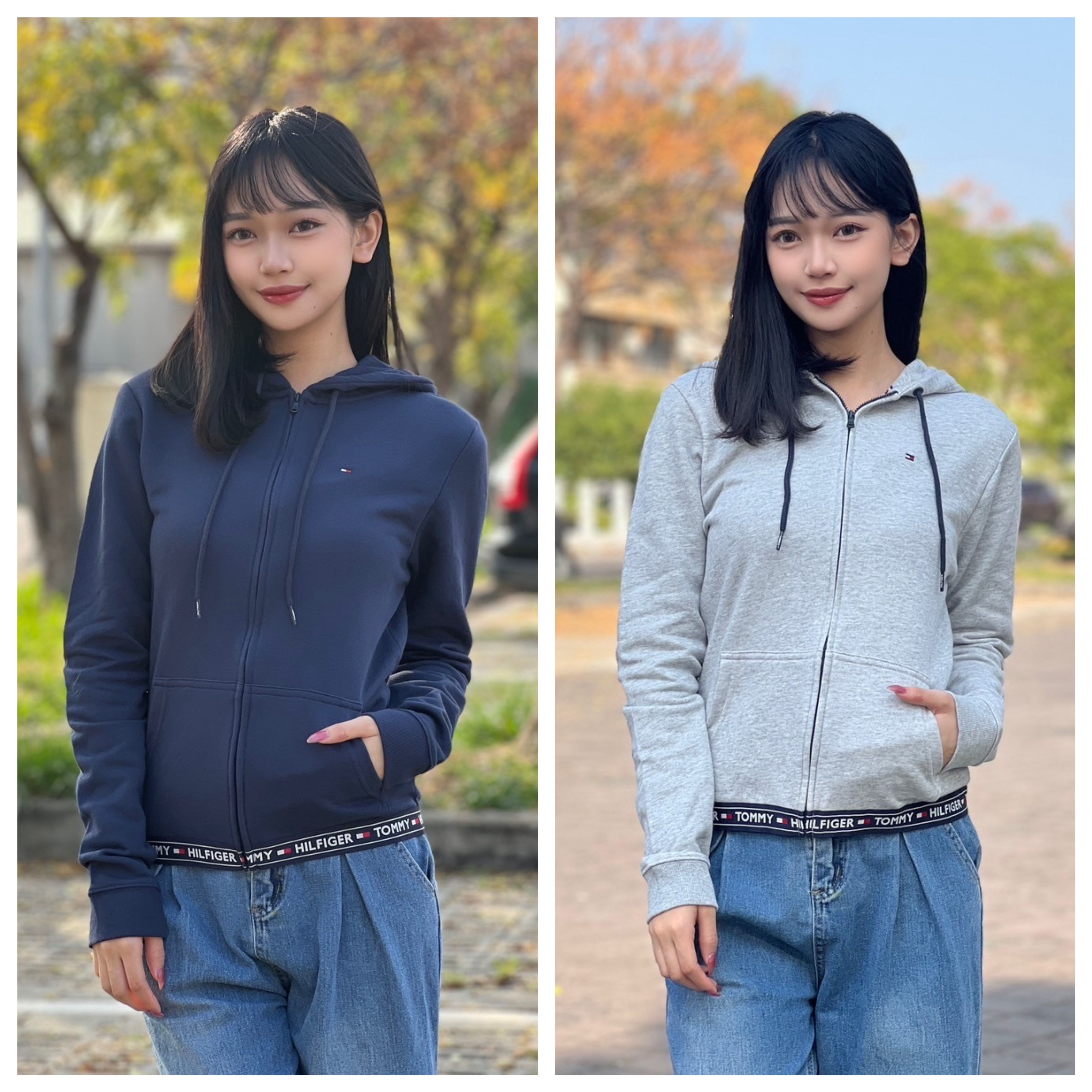 Tommy Hilfiger 女款 下擺串標 連帽外套 棉外套