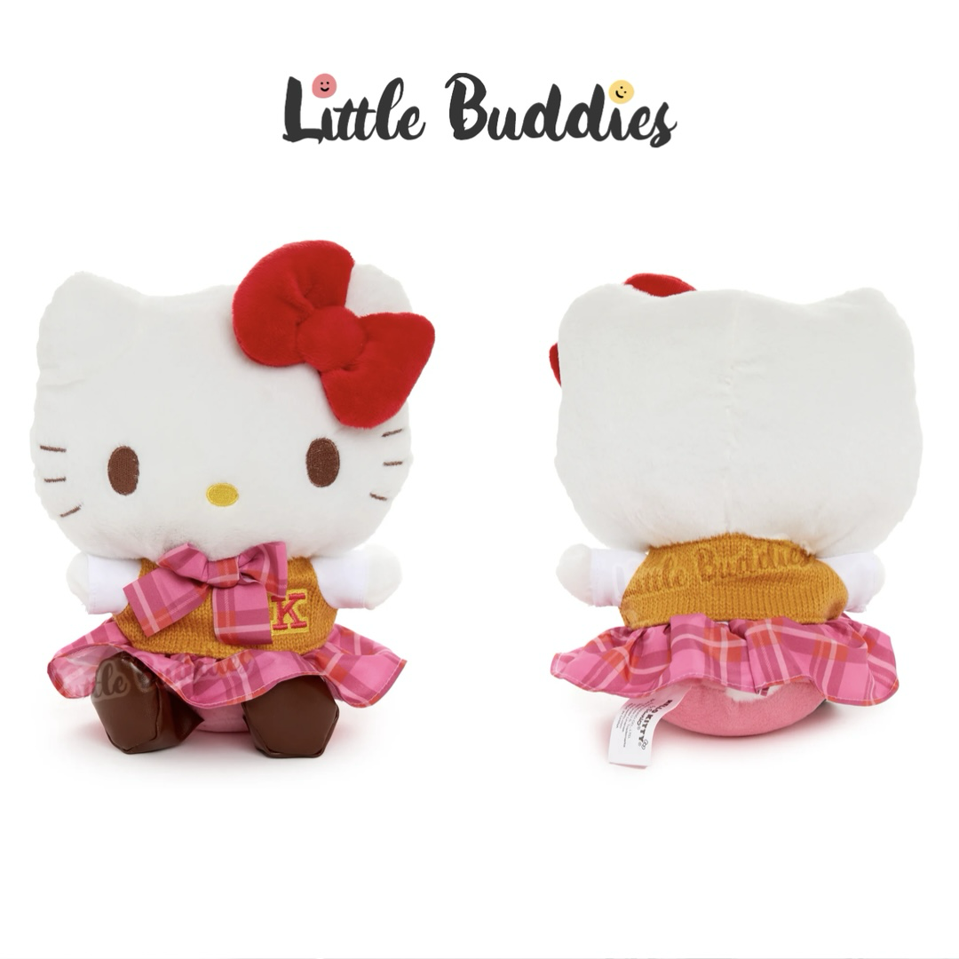 美版 Sanrio 格仔校園風毛公仔 8"