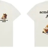 [S] ADLV BEACH BEAR SHORT SLEEVE T-SHIRT,CREAM, 24FW-TP-SS-EX-BCS-CRM (SAV377)