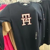 [S] TOMMY HILFIGER LOGO PATCH SWEATSHIRT,NAVY, 76J5336-410 (STH935)