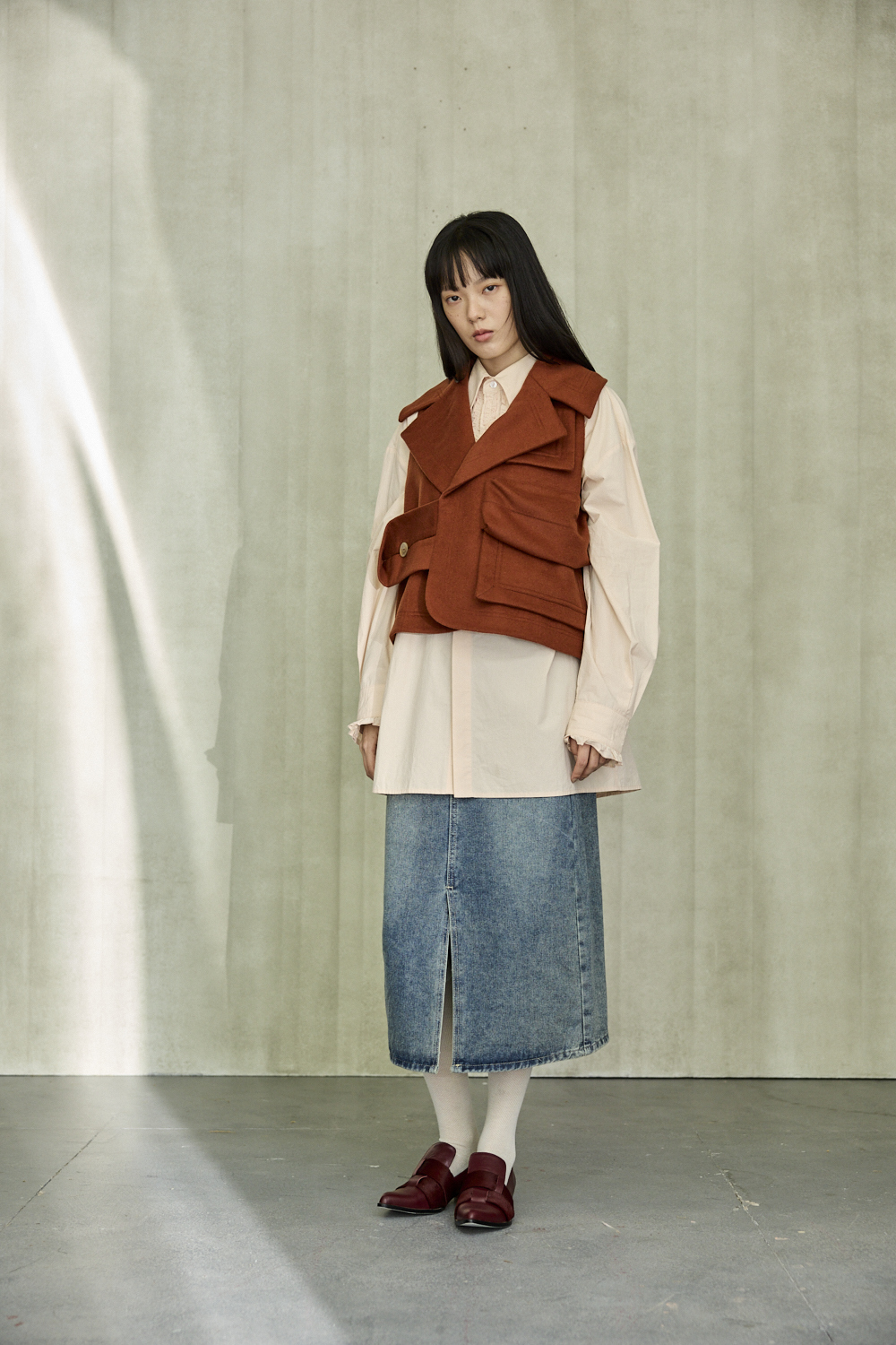 大口袋西裝領背心