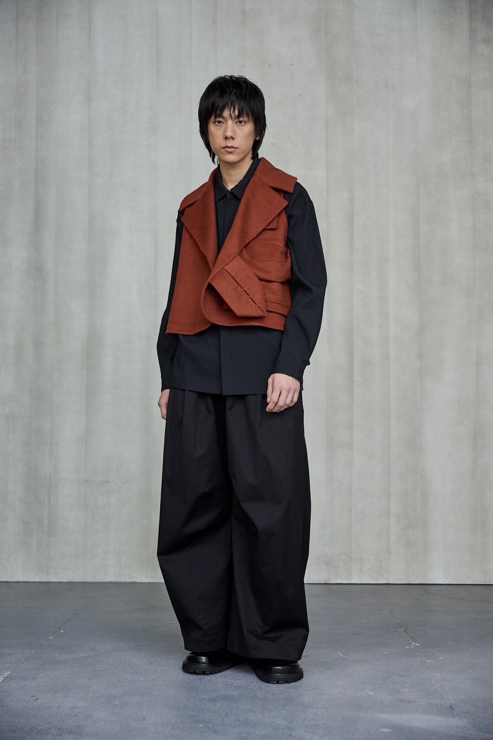 大口袋西裝領背心