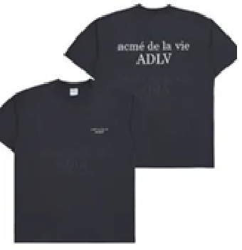 [S] ADLV BASIC LOGO SEASON2 SHORT SLEEVE T-SHIRT R,CHARCOAL, 24RP-TP-SS-LG-BST-CHA (SAV379)