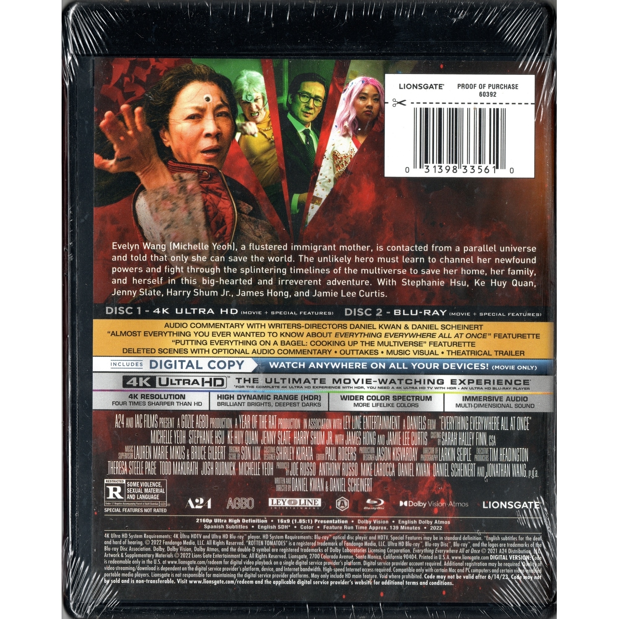 奇異女俠玩救宇宙 (2022) (4K Ultra HD + Blu-ray) (美國版)