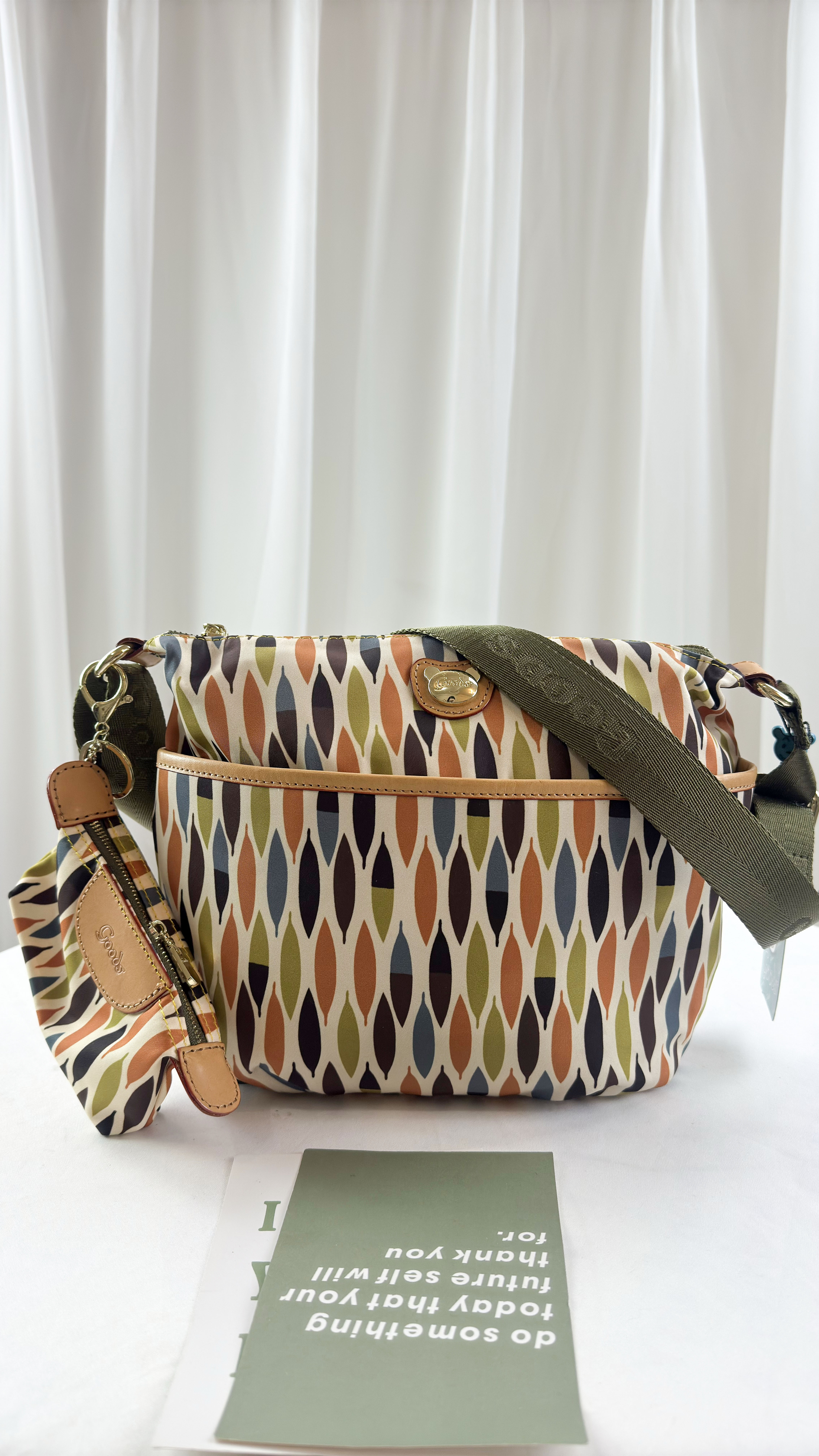 GOODS 小草拼色拼色側背包    #2802