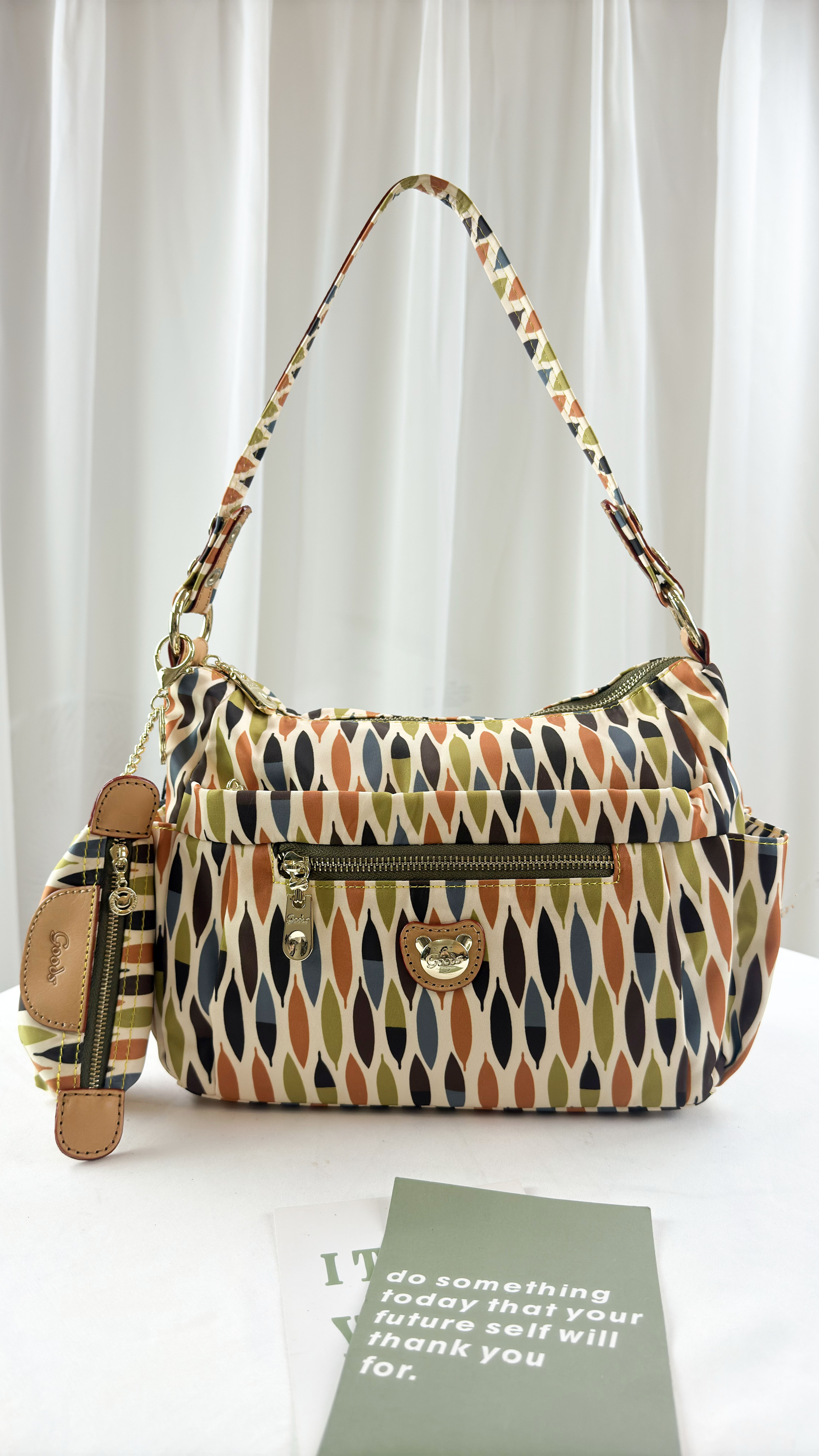 GOODS 小草拼色防潑水肩背包 / 側背包  #6139