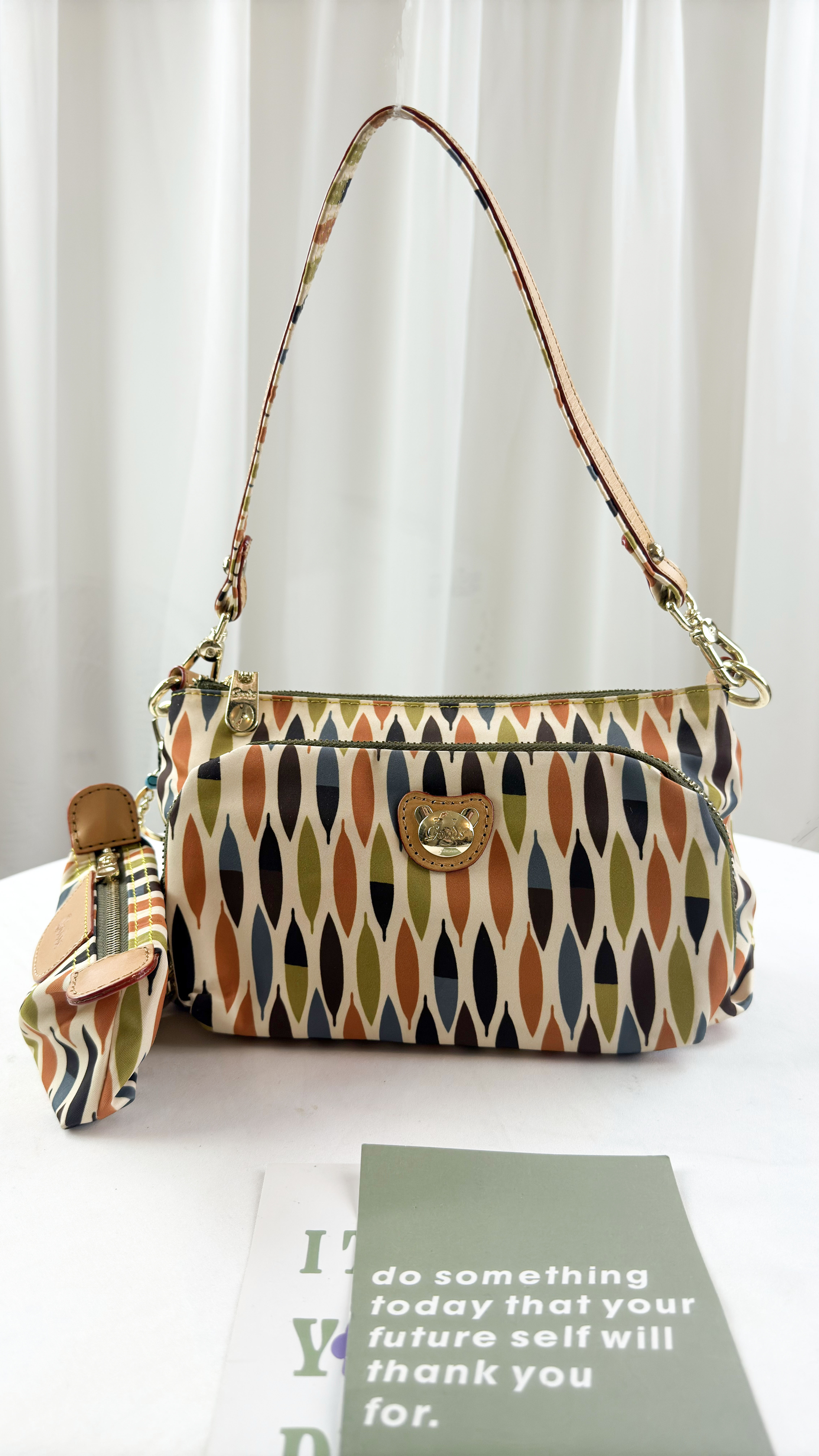 GOODS 小草拼色防潑水肩背包 / 側背包  #2813