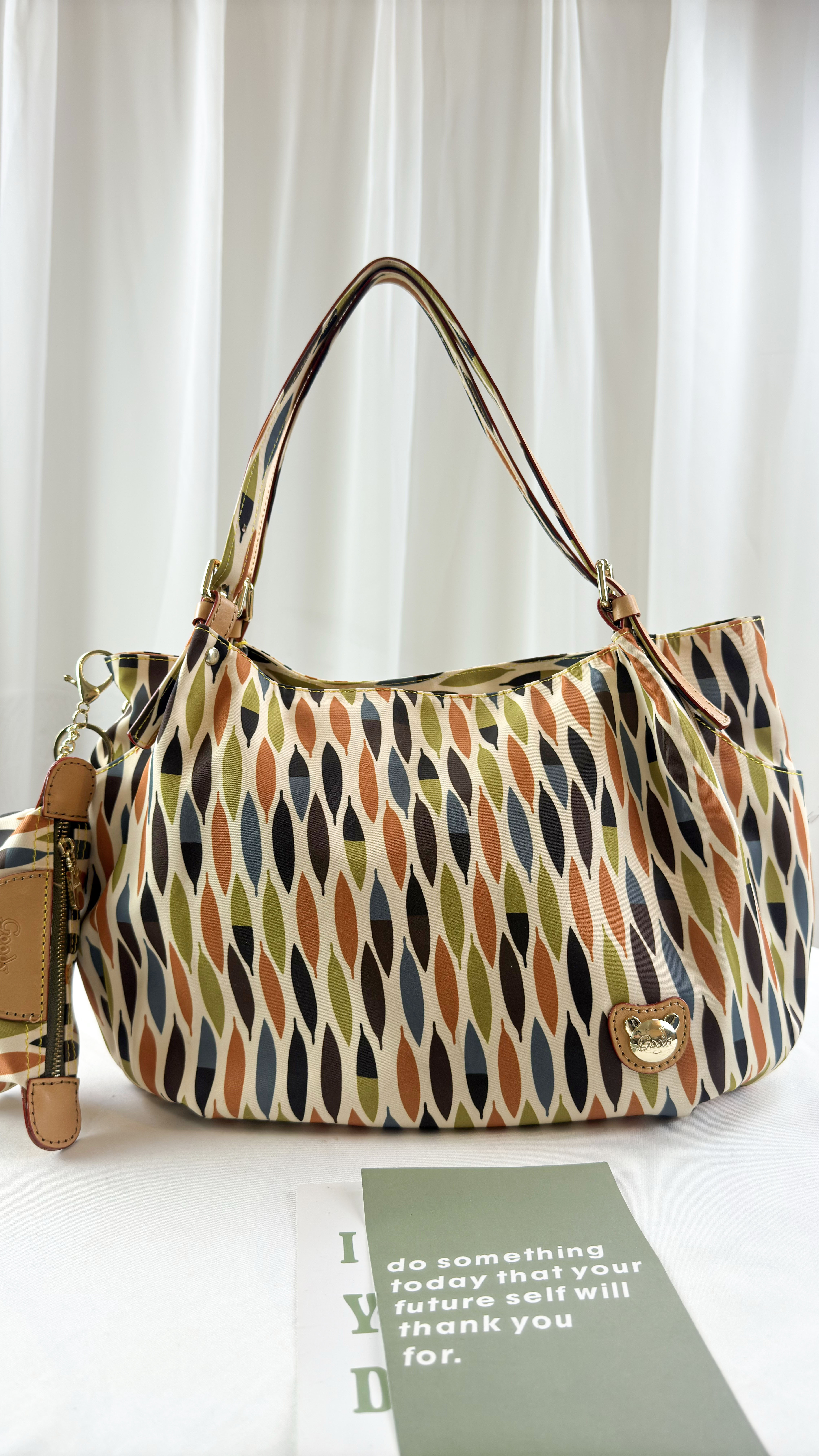 GOODS 小草拼色防潑水手提包 / 側背包   #2577