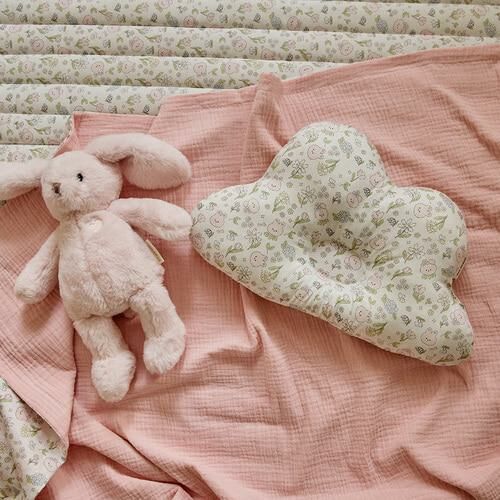 DTD玩轉人物宇宙探險/花叢兔兔/登園嘟嘟車-雙面雲朵枕