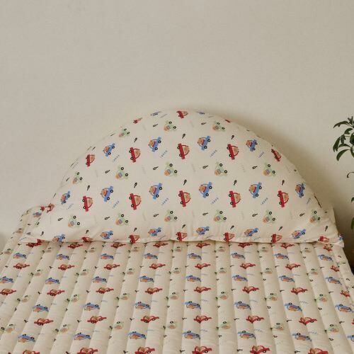 DTD玩轉人物宇宙探險/花叢兔兔/登園嘟嘟車-雙面半月靠枕枕套(枕芯需另外購買)