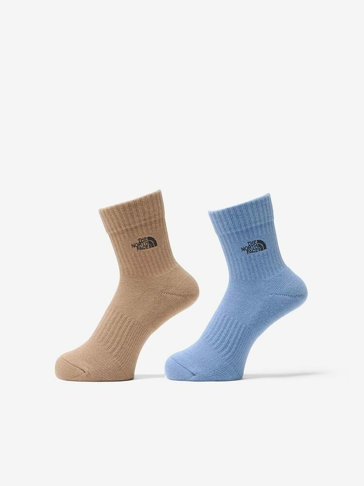 【現貨】The North Face Logo Crew 日本北臉 長襪 兩色一組