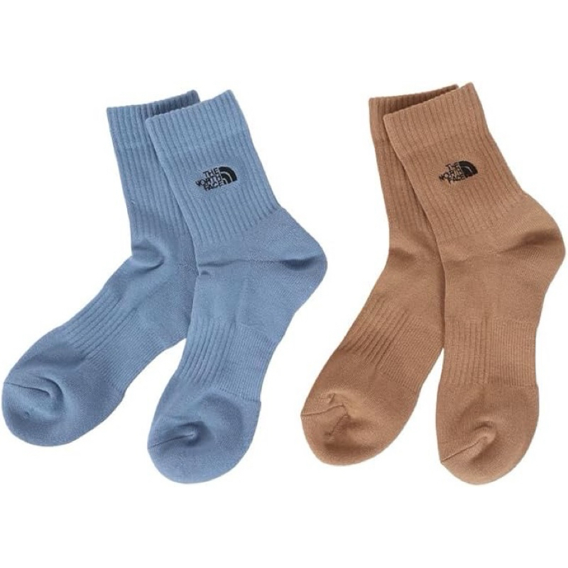 【現貨】The North Face Logo Crew 日本北臉 長襪 兩色一組