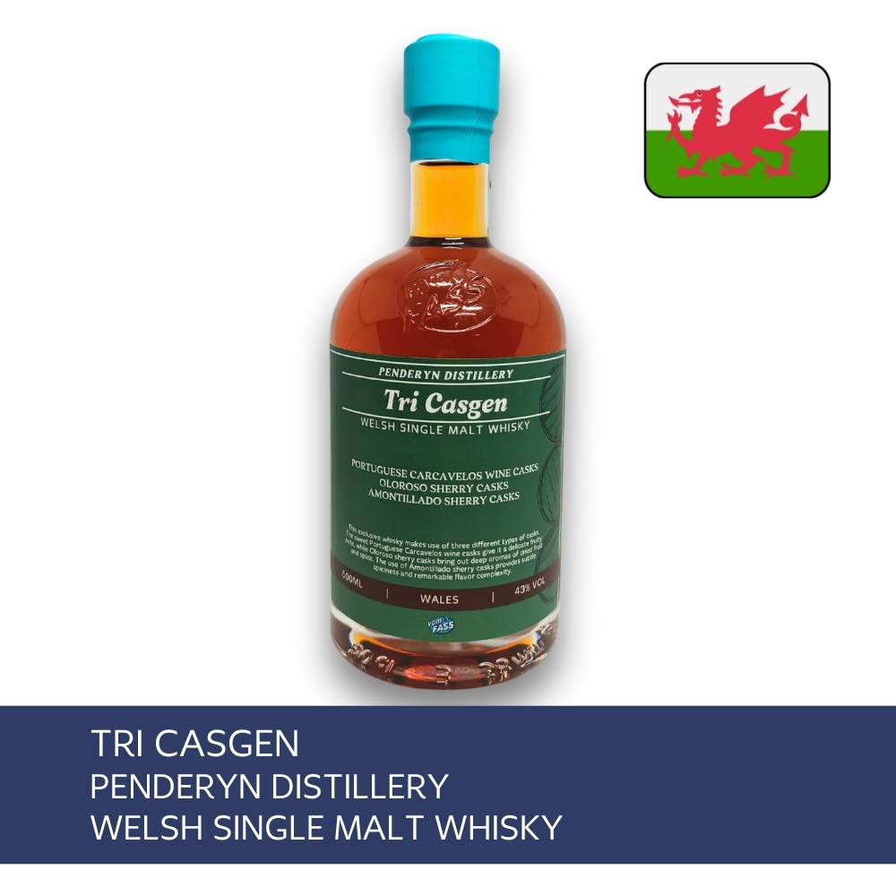Tri Casgen, Penderyn Distillery, Welsh Single Malt Whisky
