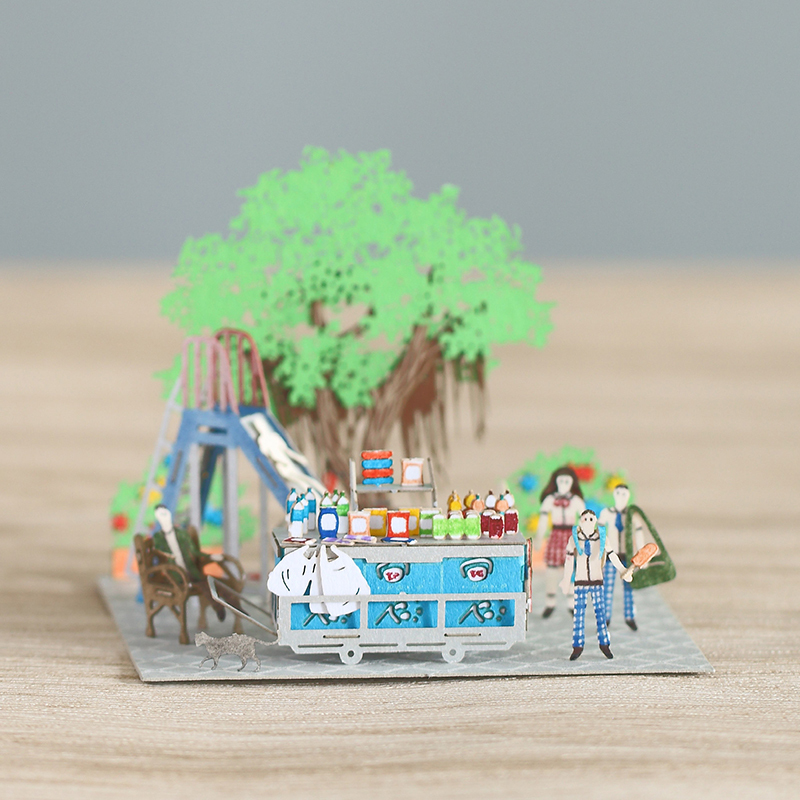 指藝 雪糕檔 - FingerART 紙藝模型