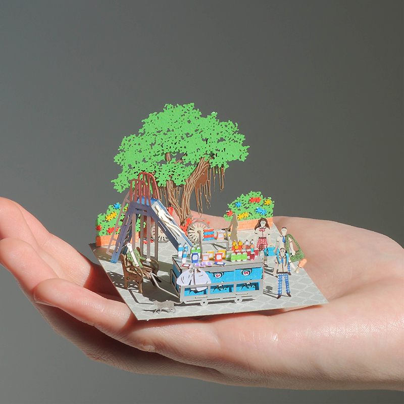 指藝 雪糕檔 - FingerART 紙藝模型