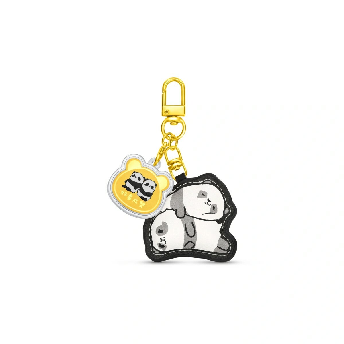Ocean Park x Chow Tai Fook - Sister & Brother 999.9 Gold coin with Panda Keychain