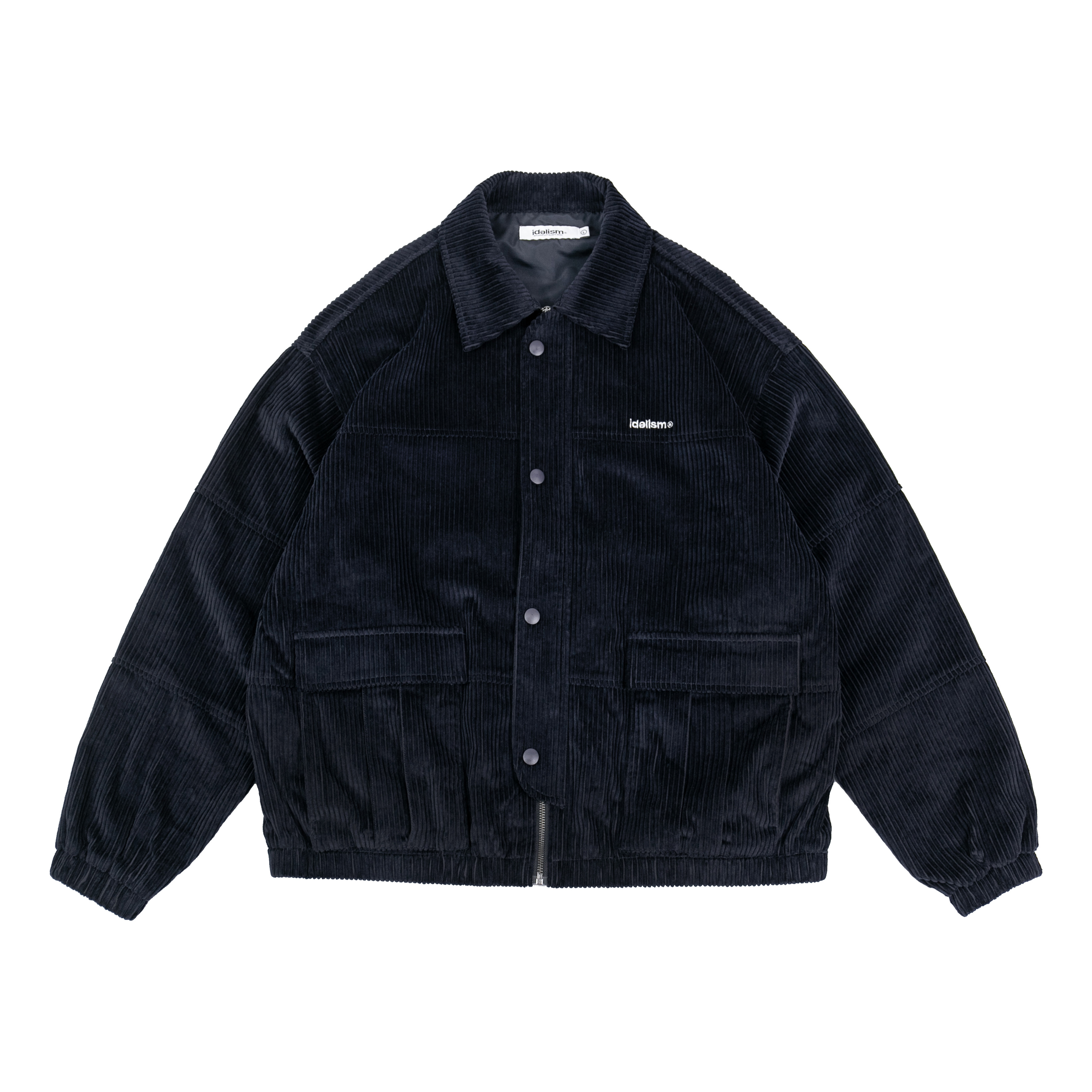 IDEALISM IDE Splice Corduroy JKT 拼接 燈芯絨 夾克 外套 深灰 藍黑 粉
