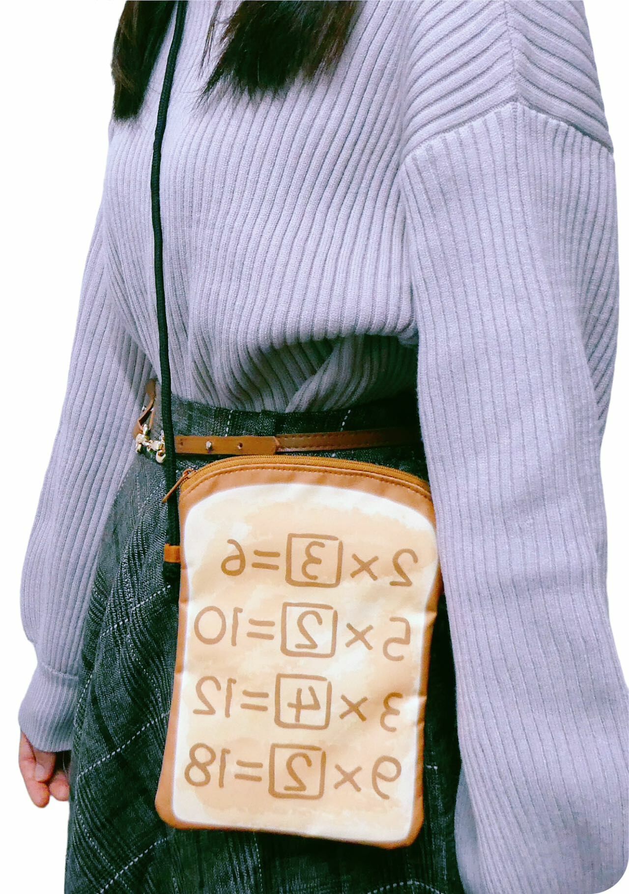 日本直送 Doraemon 記憶麵包 直立式單肩包