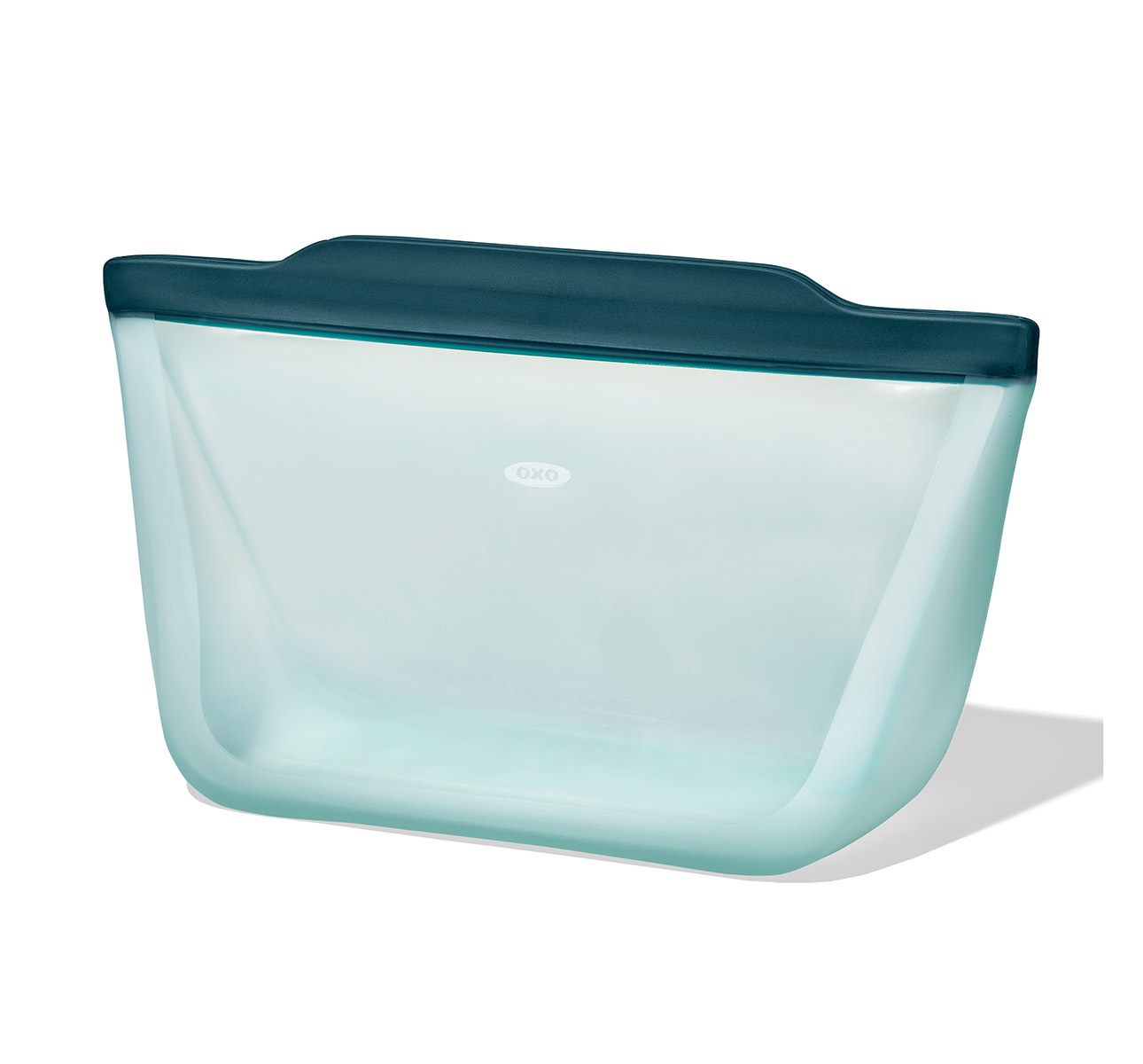 美國品牌OXO Good Grips 站立式可重用矽膠密封袋 (64 oz / 1893ml) -湖藍色 -11388500