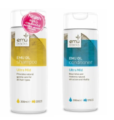 MNS15-特價專場-澳洲 EMU OIL 特級溫和洗髮水+ 護髮素套裝 (200mlx2) (A15)