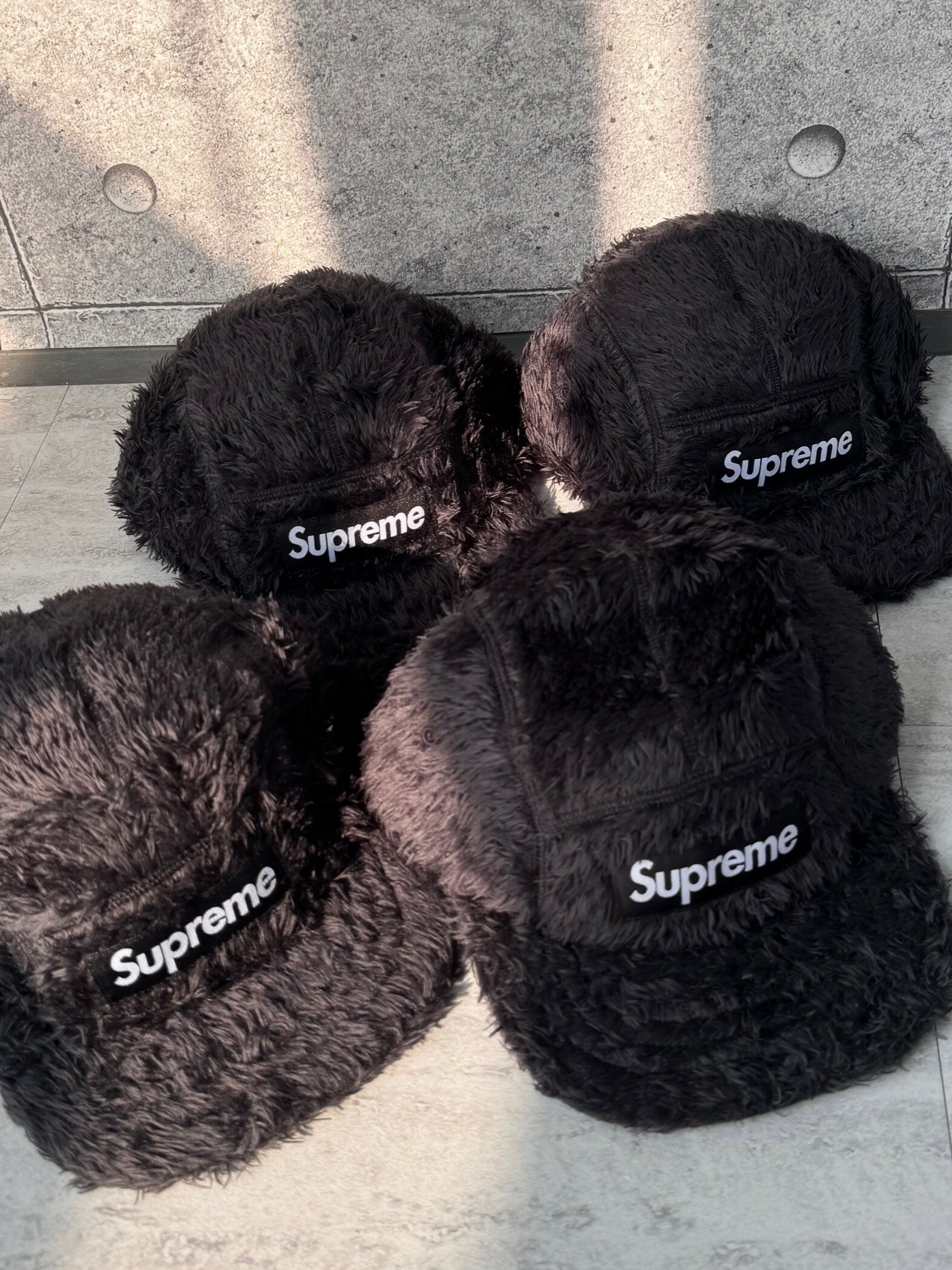 SUPREME FUZZY CAMP CAP 毛料 絨毛老帽