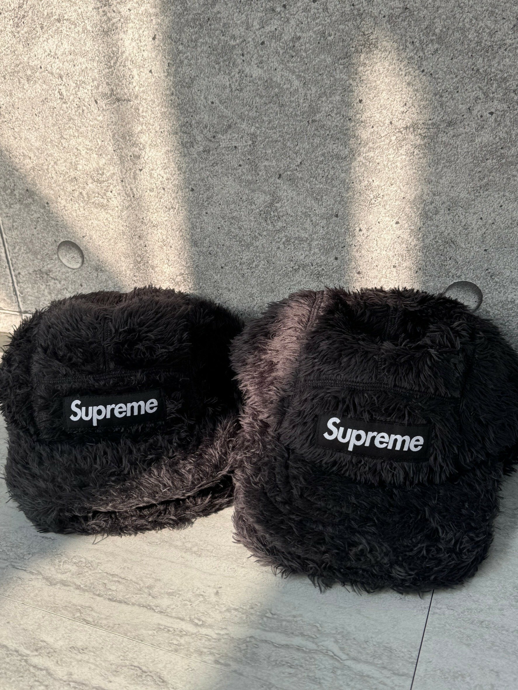 SUPREME FUZZY CAMP CAP 毛料 絨毛老帽