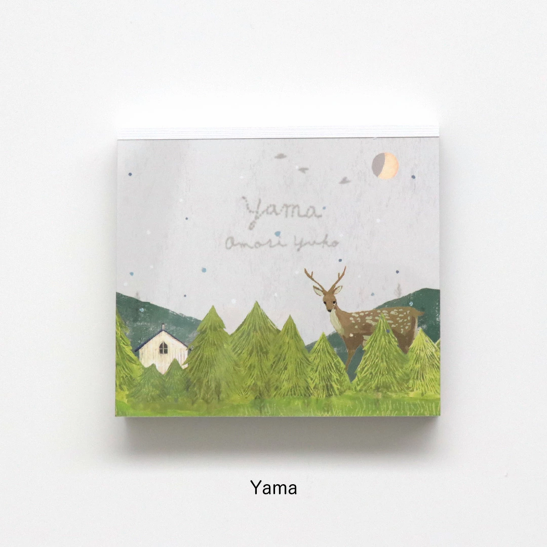 表現社 日本插畫家方形便條紙 大森木綿子