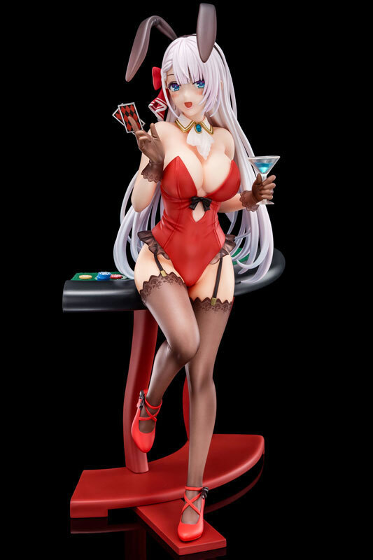 Nippon Columbia 聖劍學院的魔劍使 黎榭莉亞·雷·克里斯塔利亞 深紅色兔女郎 1/6 scaled pre-painted figure of The Demon Sword Master of Excalibur Academy Riselia Ray Crystalia wearing crimson bunny costume with Nip Slip Gimmick System FIGURE