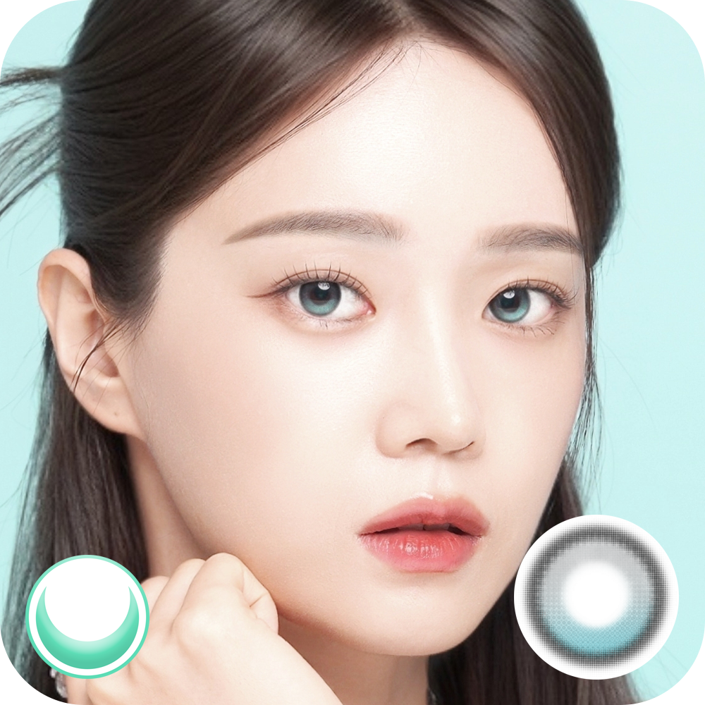 [月拋13.4mm] LENBLING 1 Month Pureble Ocean Blue 彩妝隱形眼鏡｜每盒2片