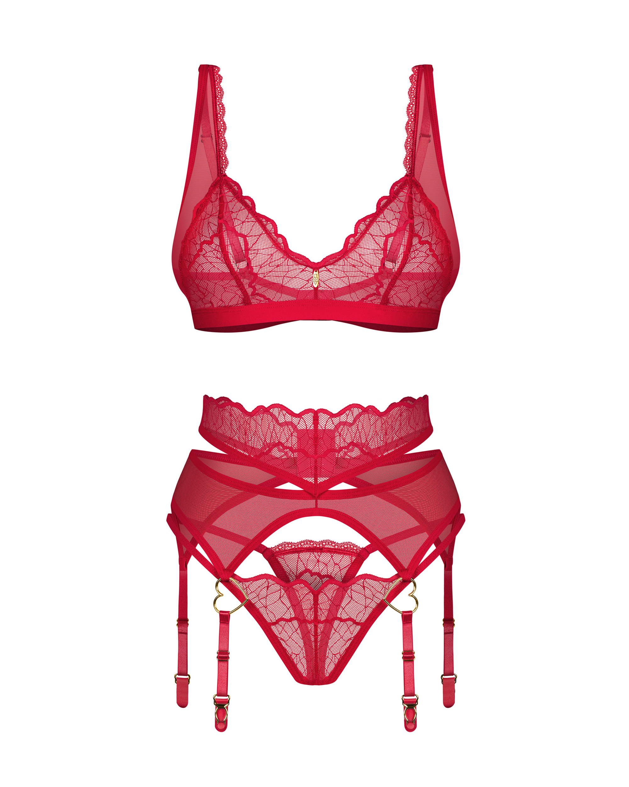 Obsessive - Cupide Desir 3-pcs set - S/M/L/XL