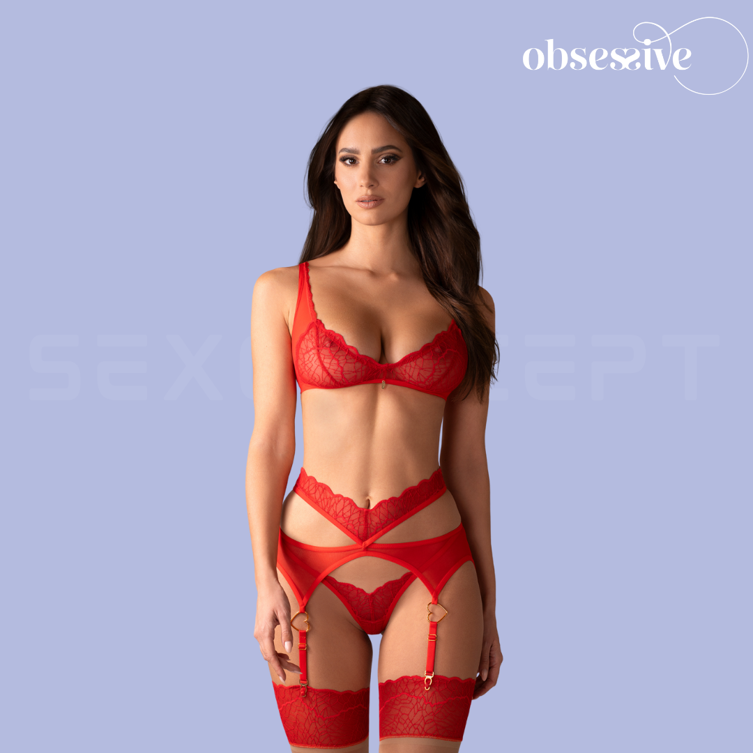 Obsessive - Cupide Desir 3-pcs set - S/M/L/XL