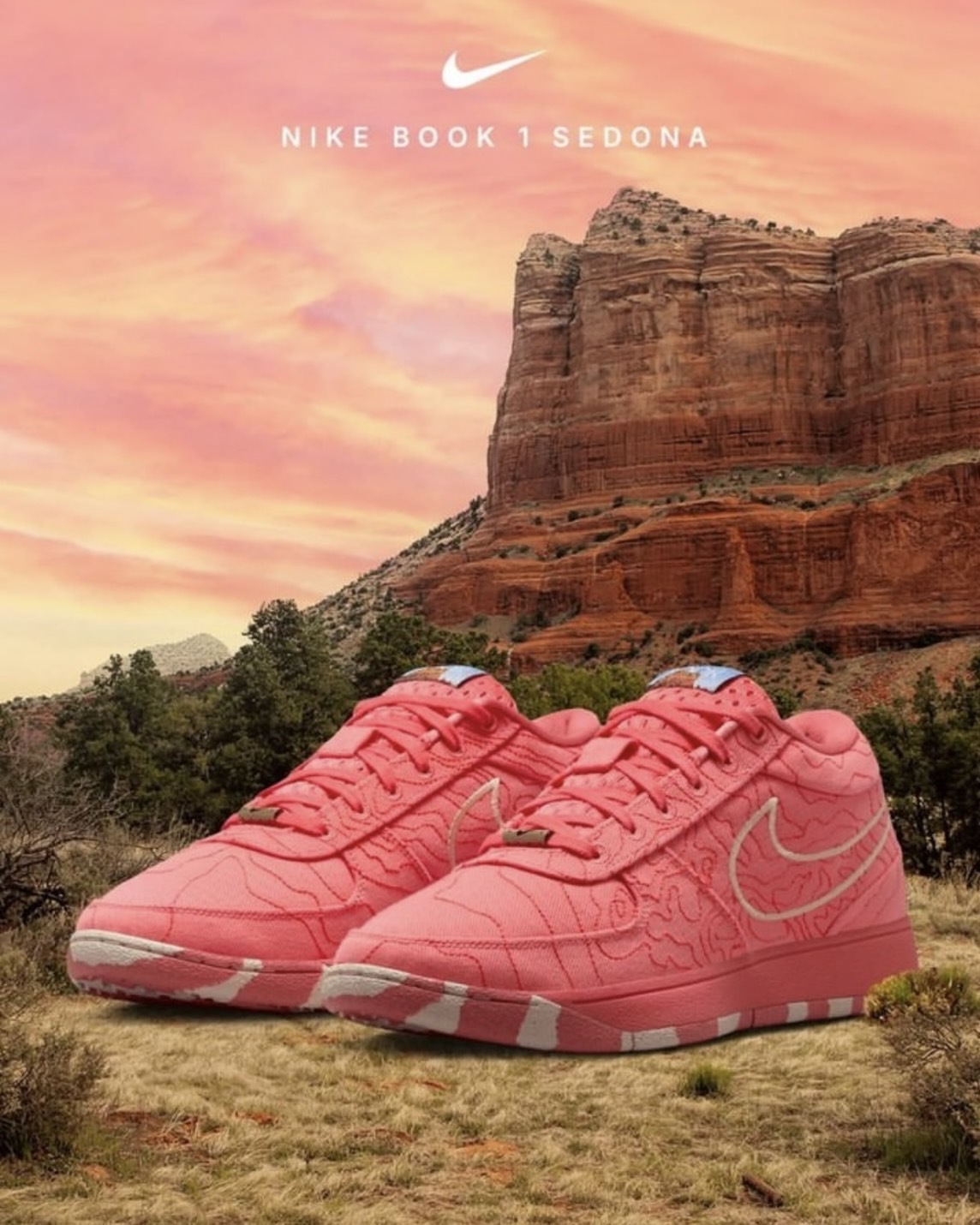 Nike Book 1 "Sedona" text 亞利桑那州 紅岩沙漠 橙紅 實戰 緩震 XDR耐磨 籃球鞋 IB8053-800